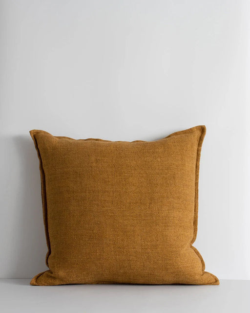 Nutmeg Linseed Pillow with Feather Filling - Biku Furniture & Homewares