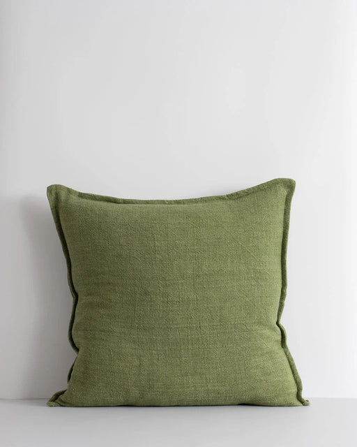 Olive Linseed Pillow with Feather Filling - Biku Furniture & Homewares