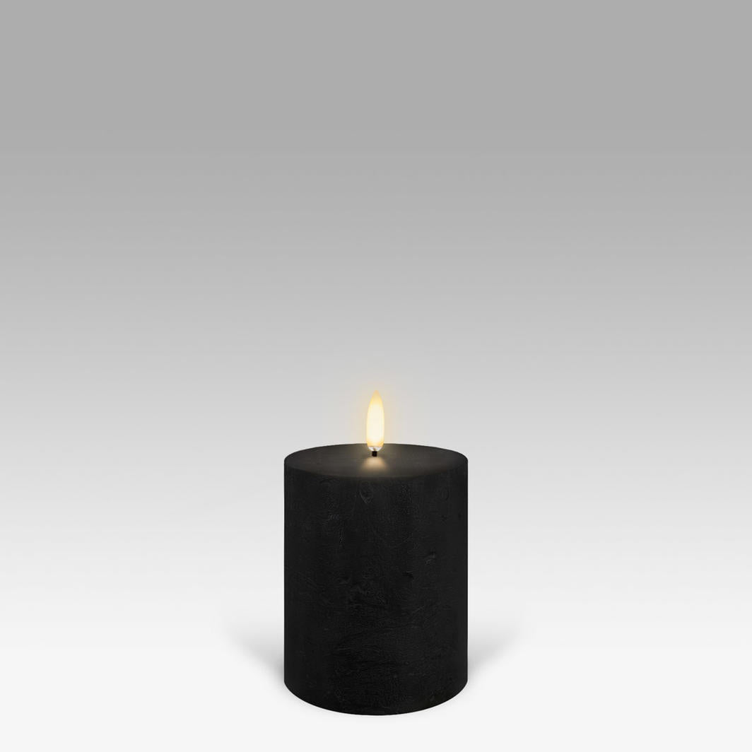 Uyuni Flameless Textured Pillar Candle — Biku Furniture & Homewares